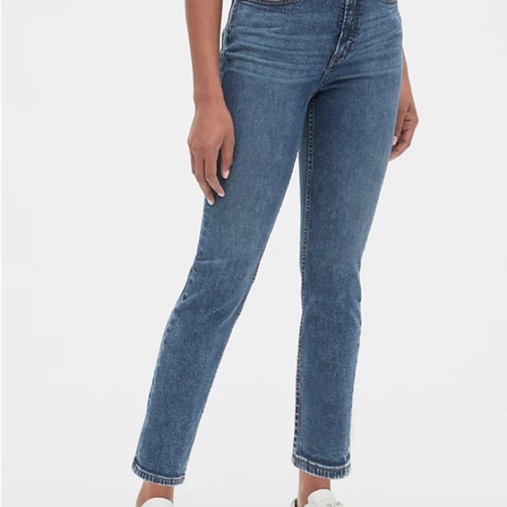 High Rise Cigarette Jeans with Secret Smoothing Pockets